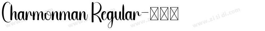 Charmonman Regular字体转换